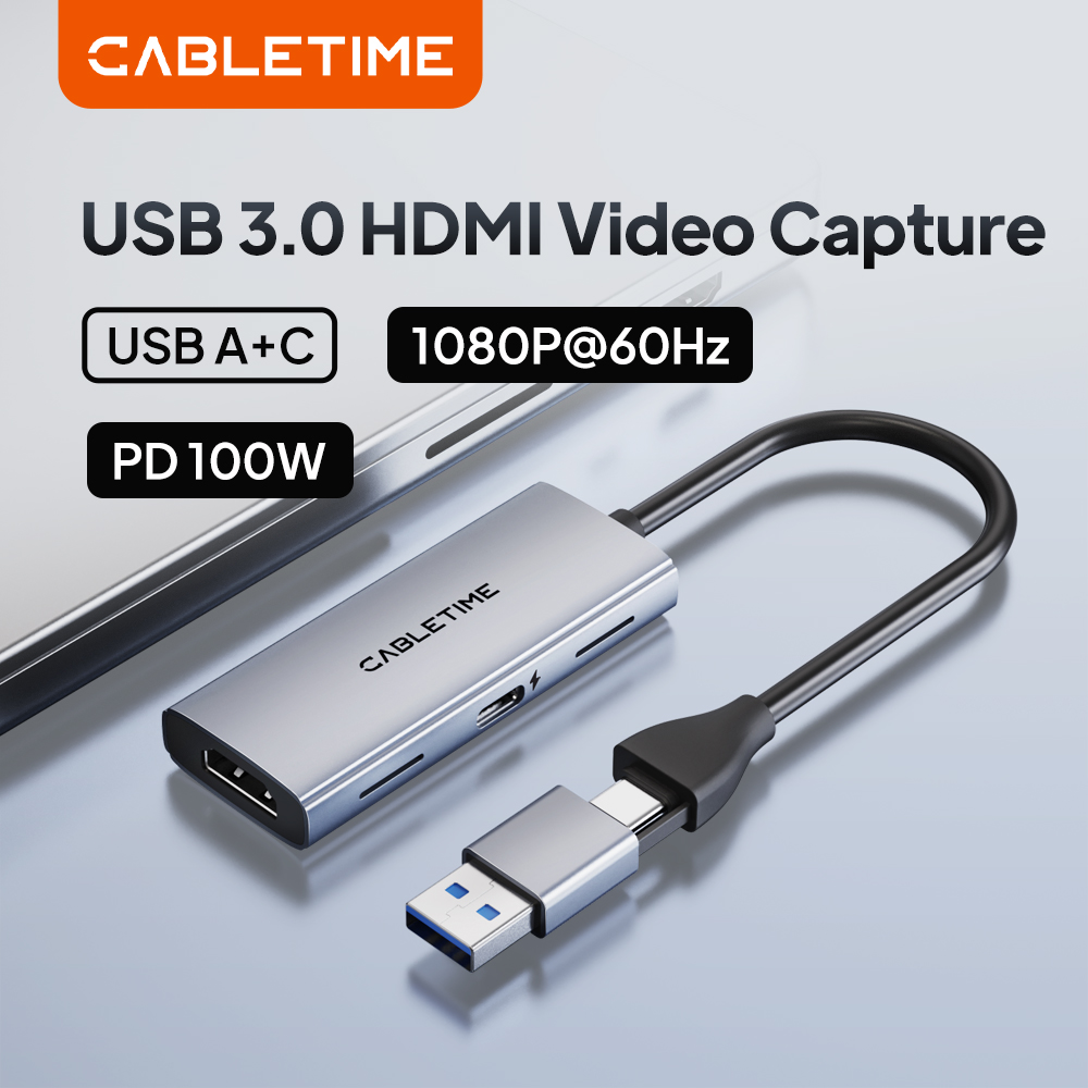 Capture Card Hdmi - CABLETIME USB 3.0 HDMI Video Capture