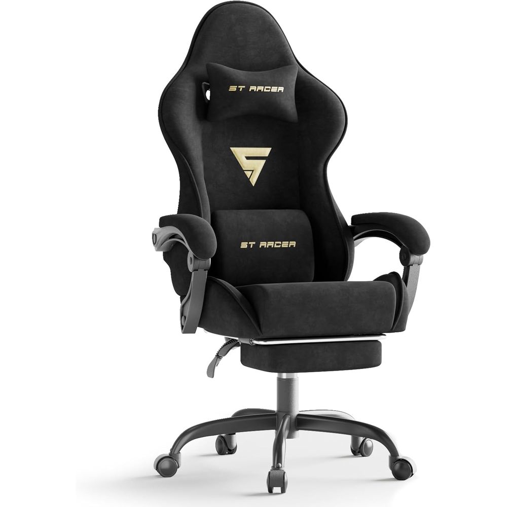 Pc Gaming Chair - Velvet abric Ergonomic Gaming Chair with