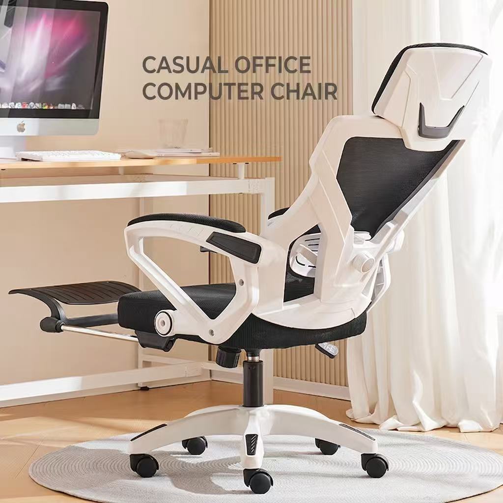 Pc Gaming Chair - Ergonomic Gaming Office Chair With Footrest