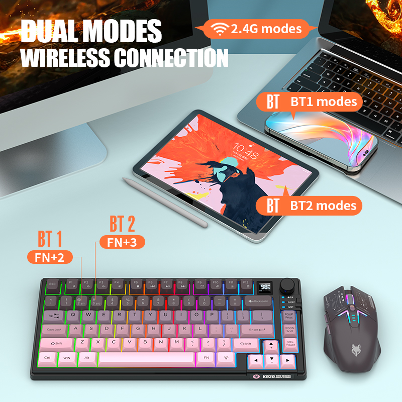 Dual-Mode 2.4G Bluetooth Wirel - đánh giá và giá Pc Gaming Set