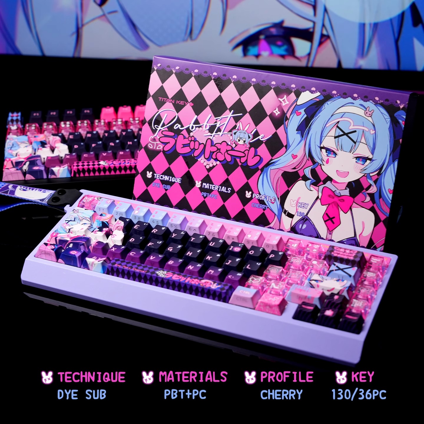 Anime Rabbit Hole Theme Custom - đánh giá và giá Pc Gaming Set