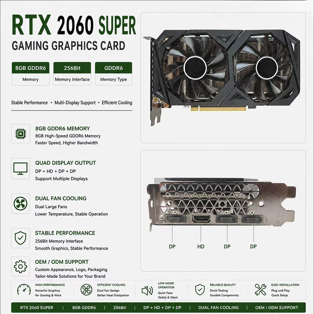 Graphics Card RTX 2060 Super 8 - đánh giá và giá Pc Gaming Cost