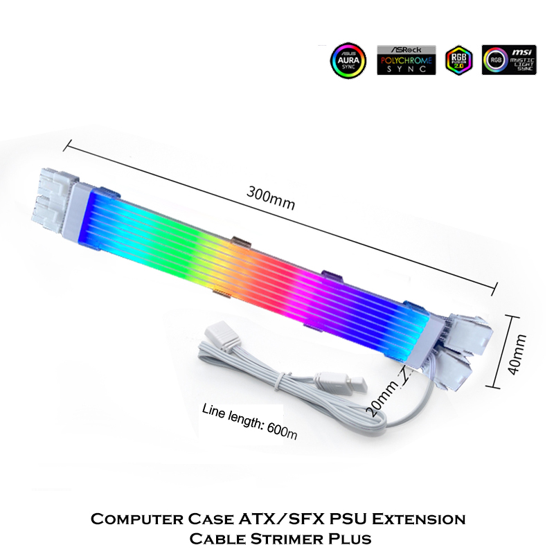 PSU Extension Cable RGB Strime - đánh giá và giá Pc Gaming Lian Li