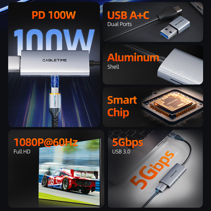 CABLETIME USB 3.0 HDMI Video C - đánh giá và giá Capture Card Hdmi