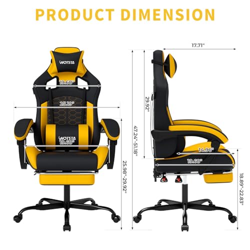 Gaming Chair with Massage,Ergo - đánh giá và giá Pc Gaming Chair