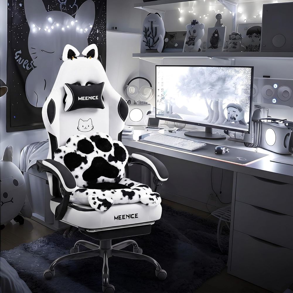 Gaming Chair Cute with Cat Ear - đánh giá và giá Pc Gaming Chair