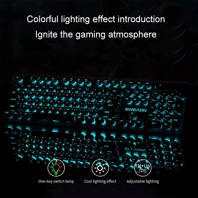 EWEADN Typewriter Gaming Keybo - đánh giá và giá Pc Gaming Keyboard