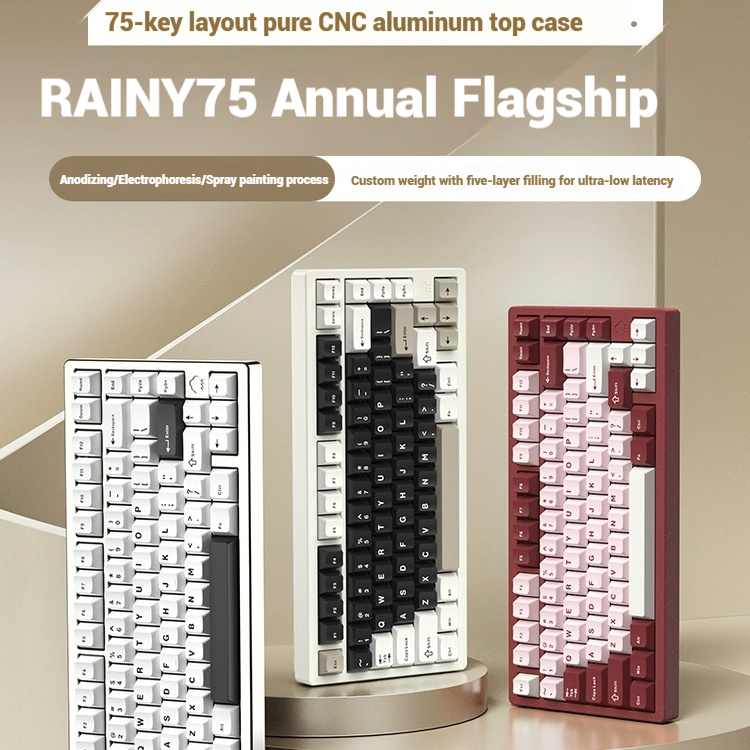 Wireless Bluetooth RAINY75 Cus - đánh giá và giá Pc Gaming Keyboard