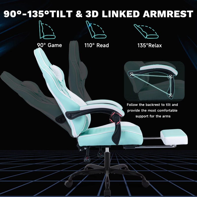 Gaming Chair With Massage Ergo - đánh giá và giá Pc Gaming Chair